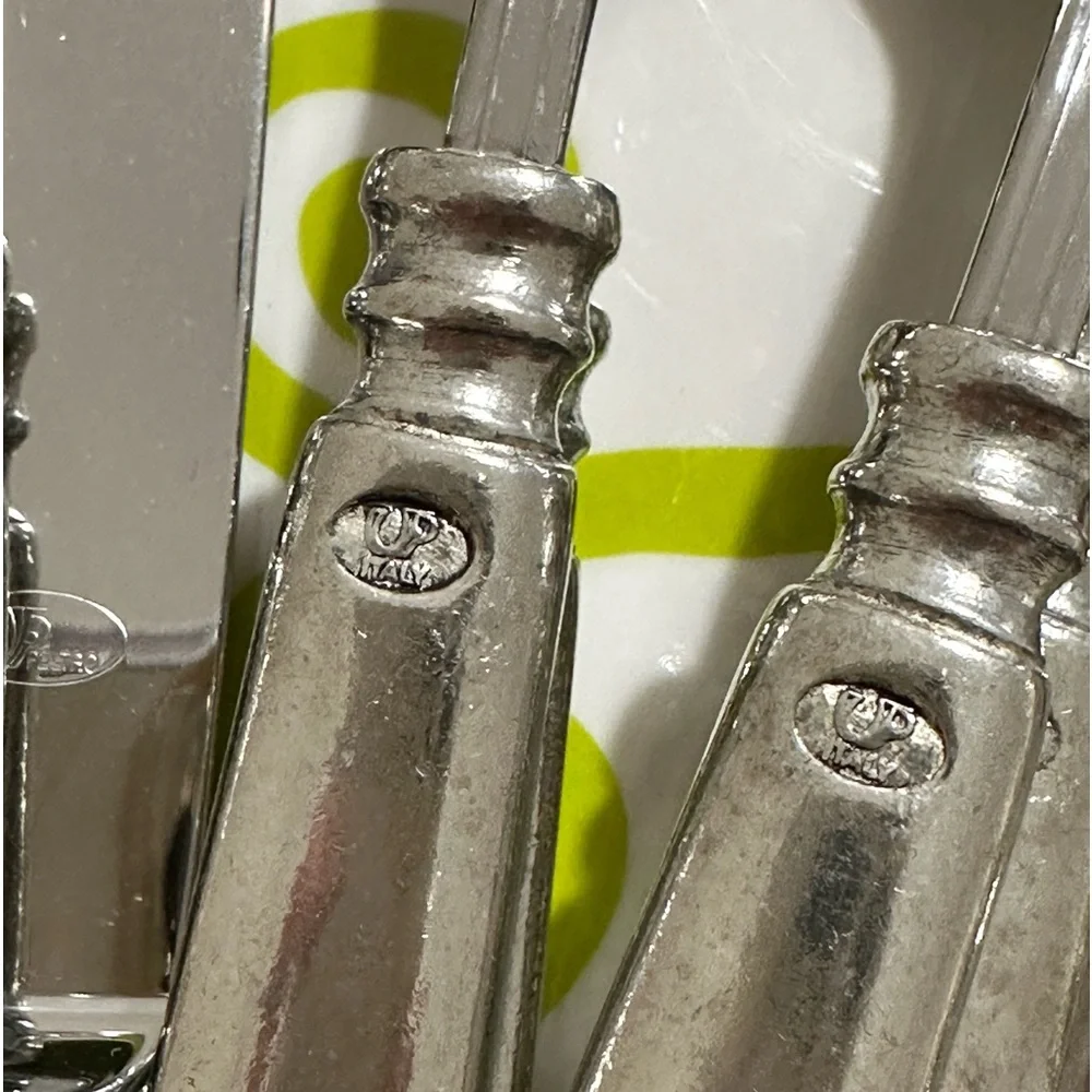 Williams Sonoma Alton Valpeltro Pewter & Stainless Flatware (1) place setting
